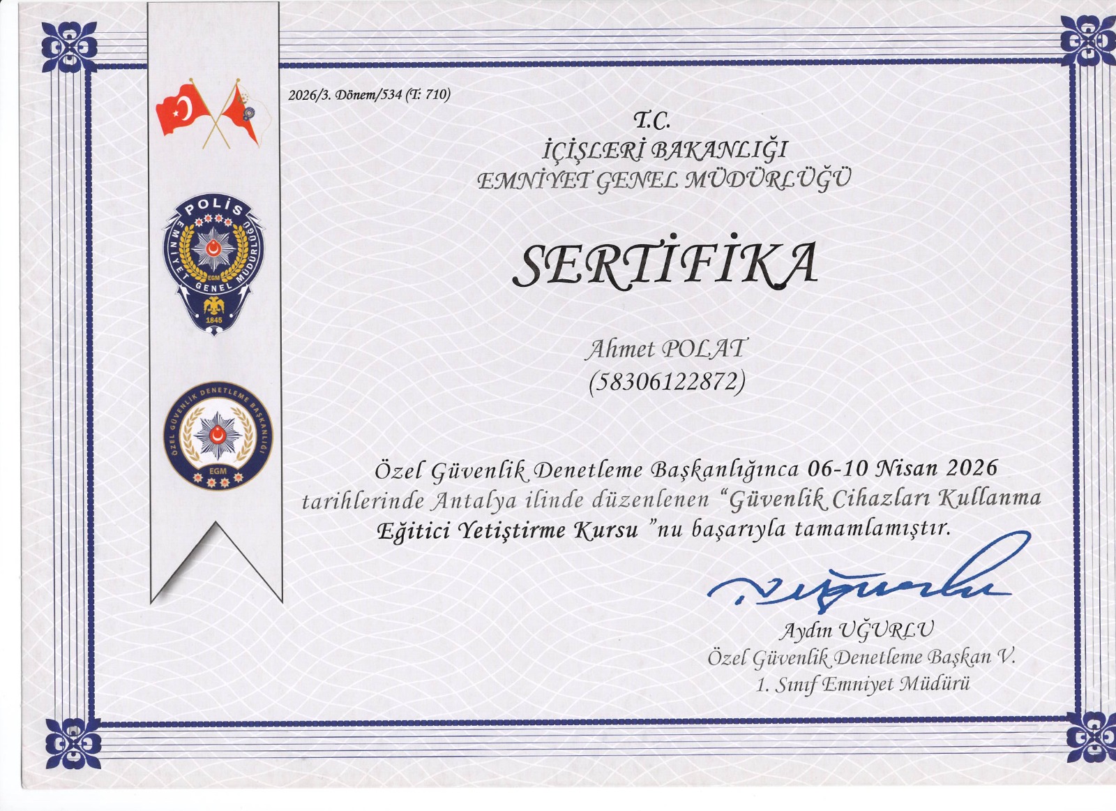 Kurumsal Başarı Belgesi